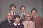 Nancy Jo with her children and their spouses and her grandchildren
