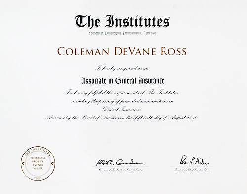 Associate in General Insurance